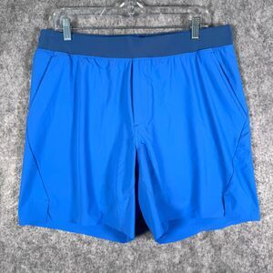 Ten Thousand Shorts Mens Size Large Blue Black Lined Set Shorts Crossfit Gym
